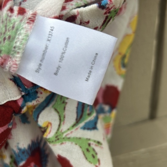 Xirena Paxtyn Floral Pattern Gauzy Drawstring Capri Ankle Pant Bohemian Floral S - Picture 7 of 7